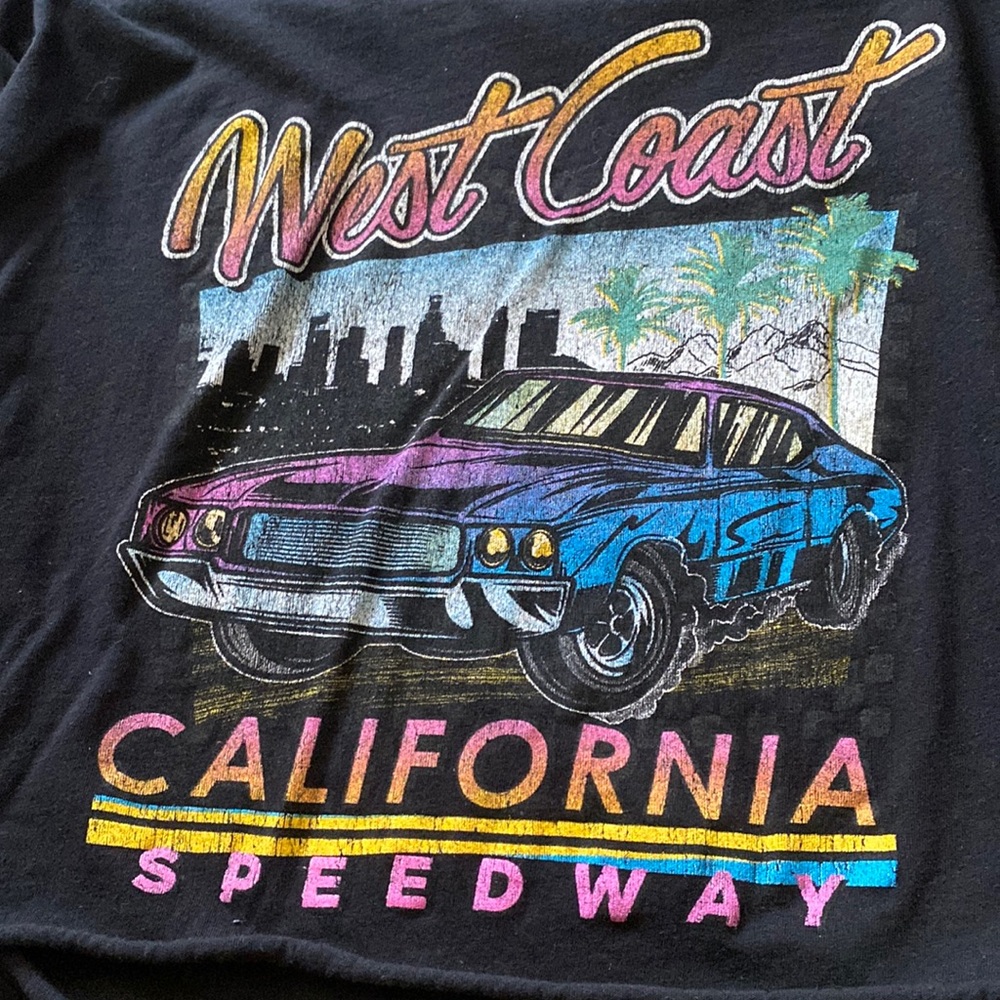 graphic half t-shirt